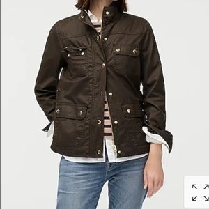 J. Crew Downtown Field Jacket Mossy Brown Small
